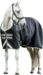 Horseware Ireland Amigo Bravo 12 Original Regendecke für Pferde Schwarz Grau 125 – Bild 1 von 7