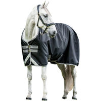 Produktbild von Horseware Ireland Amigo Bravo 12 Original Regendecke für Pferde Schwarz/Grau/Silber Größe 140 (6'3)