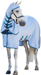 Horseware Ireland Amigo Ripstop Hoody Fliegendecke für Pferde Azure Blue/Navy & Electric Blue Grösse 155 (6'9) – Bild 1 von 1