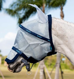 Horseware Ireland Rambo Fliegenmaske für Pferde in Azurblau und Marineblau – Bild 1 von 3