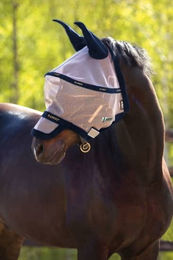 Horseware Ireland Rambo Flymask Plus Fliegenmaske für Pferde Navy/Oatmeal Full – Bild 1 von 1