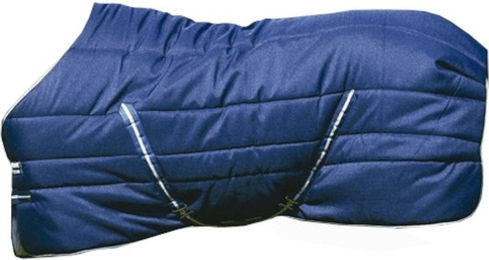 Horseware Ireland Rambo Stable Rug Winterdecke für Pferde 200g Navy/Navy & White Größe 125 (5'9) – Bild 1 von 1