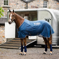 Produktbild von Horseware Ireland Rambo Travel Series Transportdecke Abschwitzdecke Navy/Silber Größe 145 (6'6)