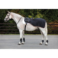 Produktbild von Horseware Ireland Rambo Waterproof Fleece Competition Ausreitdecke für Pferde Schwarz/Orange Größe L