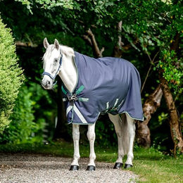 Horseware Ireland Rambo Wug Weidedecke für Pferde Marineblau/Jägergrün 213,4 cm - 400 g – Bild 1 von 3
