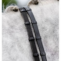 Produktbild von Horseware Jumper Zügel mit Stoppern aus Leder für Ponys in Schwarz