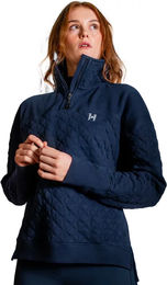 Horseware Liberty Sweatshirt Damen mit 1/4 Reißverschluss Blau aus Baumwolle – Bild 1 von 1