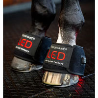 Produktbild von Horseware Lichttherapie Glocken für Shetty Pferde aus Neopren Schwarz 2er Pack