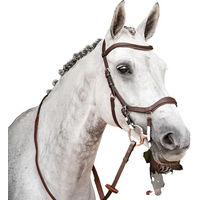 Produktbild von Horseware Micklem 2 Zügeloses Reitgebiss für Ponys aus Leder in Braun