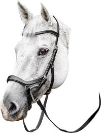 Produktbild von Horseware Micklem Anatomische Reitkandare aus Leder in Schwarz Full