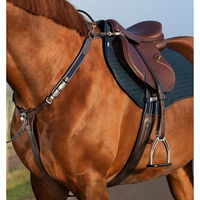 Produktbild von Horseware Micklem Brustblatt mit Martingale aus Leder in Braun Full