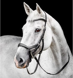 Horseware Micklem Competition Bridle Pony Zaumzeug aus Leder Schwarz FEI-konform – Bild 1 von 2