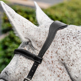 Horseware Micklem Competition Trense aus Leder in Schwarz für Vollblut/VB – Bild 1 von 3