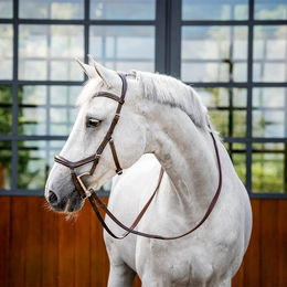 Horseware Micklem Deluxe Competition Trense aus Leder in Braun für Warmblut Pferde FEI konform – Bild 1 von 9