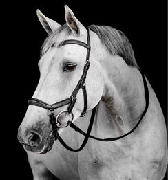 Horseware Micklem Deluxe Competition Zaumzeug für Pferde Schwarz Größe L FEI-konform – Bild 1 von 10