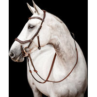 Produktbild von Horseware Micklem II Competition Trense mit Zügel aus Leder in Braun für Warmblut