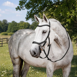 Produktbild von Horseware Micklem II Competition Trense mit Zügel für Warmblut in Grau oder Schwarz