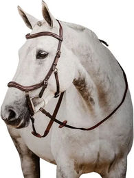 Horseware Micklem II Deluxe Competition Trense mit Gummizügeln für Ponys in Braun – Bild 1 von 3