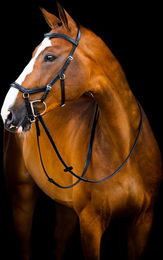 Produktbild von Horseware Micklem II Deluxe Competition Trense mit Zügel aus Leder für Vollblut Pferde
