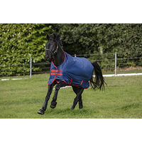 Produktbild von Horseware Mio T/O Lite Turnout Decke für Ponys wasserdicht Dunkelblau Rot Größe 4'9