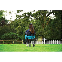 Produktbild von Horseware Mio Turnout Lite Pferdedecke für die Übergangszeit aus Polyester in Schwarz oder Türkis 75 cm