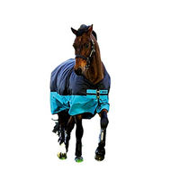 Produktbild von Horseware Mio Turnout Lite Pferdedecke wasserdicht Schwarz Türkis Größe 4'0