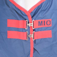 Produktbild von Horseware Mio Turnout Pferdedecke aus Polyester Grösse M Blau Rot - 200 g