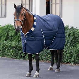 Horseware Newmarket Cosy Stable Stalldecke für Pferde aus Polyester Blau 155 cm - 200 g – Bild 1 von 2