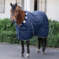 Produktbild von Horseware Newmarket Cosy Stable Stalldecke für Pferde aus Polyester in Blau - 100 g