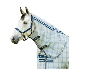 Produktbild von Horseware Newmarket Fliegenhaube für Pferde Blau XL