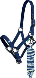 Horseware Newmarket Halfter und Führstrick Set für Ponys aus Polyester in Blau – Bild 1 von 13