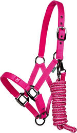 Horseware Newmarket Halfter und Longiergurt Set für Shetty in Rosa aus Polyester – Bild 1 von 2