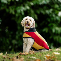 Produktbild von Horseware Newmarket Hundefleece Mantel Blau Gold Grösse L