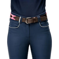 Produktbild von Horseware Newmarket Polo Ledergürtel Damen Braun Rosa XL