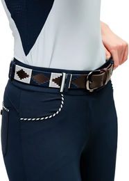 Horseware Newmarket Polo Ledergürtel für Damen in Blau Bunt Größe XL – Bild 1 von 1