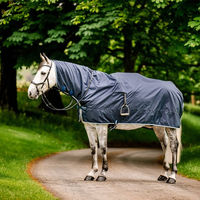 Produktbild von Horseware Newmarket Regenplane für Pferde aus Polyester in Blau Größe L