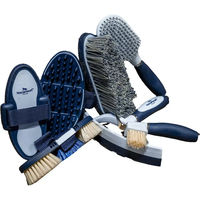Produktbild von Horseware Newmarket Reinigungsset mit Bürste und Beutel in Blau