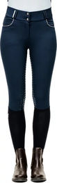 Horseware Newmarket Reithose Damen mit Full Grip und hoher Taille in Blau – Bild 1 von 1