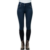 Produktbild von Horseware Newmarket Reithose Damen mit Full Grip und hoher Taille in Blau