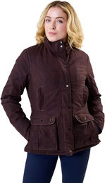Horseware Newmarket Reitjacke Damen aus Kunstleder wasserdicht Braun XS – Bild 1 von 1