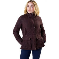 Produktbild von Horseware Newmarket Reitjacke Damen aus Kunstleder wasserdicht Braun XS