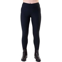 Produktbild von Horseware Optifit Reithose Damen Winter Mid Grip Schwarz Blau XL