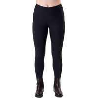 Produktbild von Horseware Optifit Reitleggings Damen Winter Reithose Full Grip Schwarz Blau Größe M