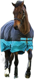 Produktbild von Horseware Outdoor-Pferdedecke Mio 200g aus Polyester in Schwarz oder Blau