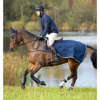 Produktbild von Horseware Pferdeblanket Fleece und wasserdicht Blau Größe L