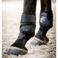 Produktbild von Horseware Pro Bamboo Fetlock Boots Gamaschen für Pferde aus Neopren Schwarz Größe L FEI konform
