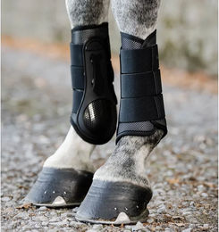 Horseware Pro Bamboo Gamaschen für Pferde Schwarz Größe L – Bild 1 von 8