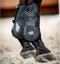 Horseware Pro Bamboo Geschlossene Fesselgamaschen für Pferde Schwarz Größe L – Bild 1 von 9