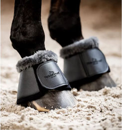 Horseware Pro Bamboo Overreach Gamaschen für Pferde aus Neopren Schwarz Größe L – Bild 1 von 4