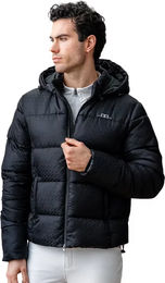 Horseware Quilo Alessandro Albanese Reitjacke für Herren mit Kapuze Schwarz XL wasserabweisend Winterjacke – Bild 1 von 1